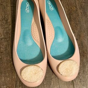 Oka B - Ballet Flat with Geode Stone